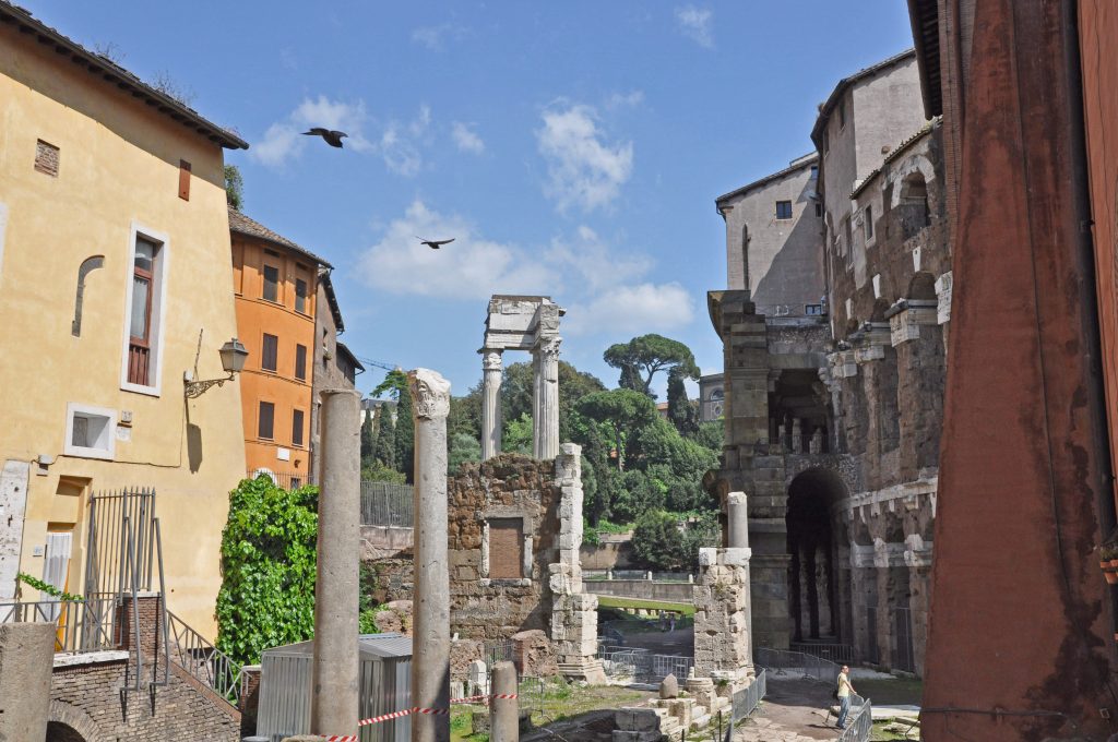 Ancient ruins in the Jewish Ghetto